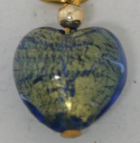 Murano Heart Compiello ( 0.50 x 0.50 in.) # 24 - Click Image to Close